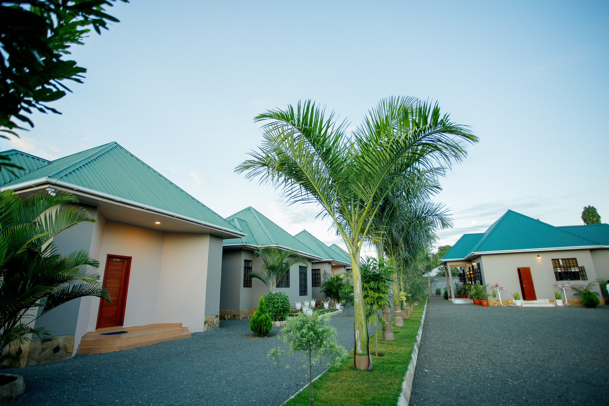 Wide view of the property grounds